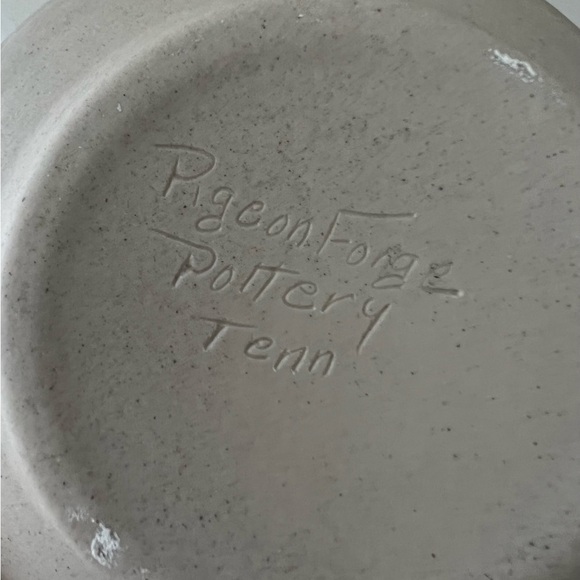 Pigeon Forge TN Pottery 2 Pieces Mini Pitcher and Small Bowl~ Dogwood Aqua. - Picture 3 of 8